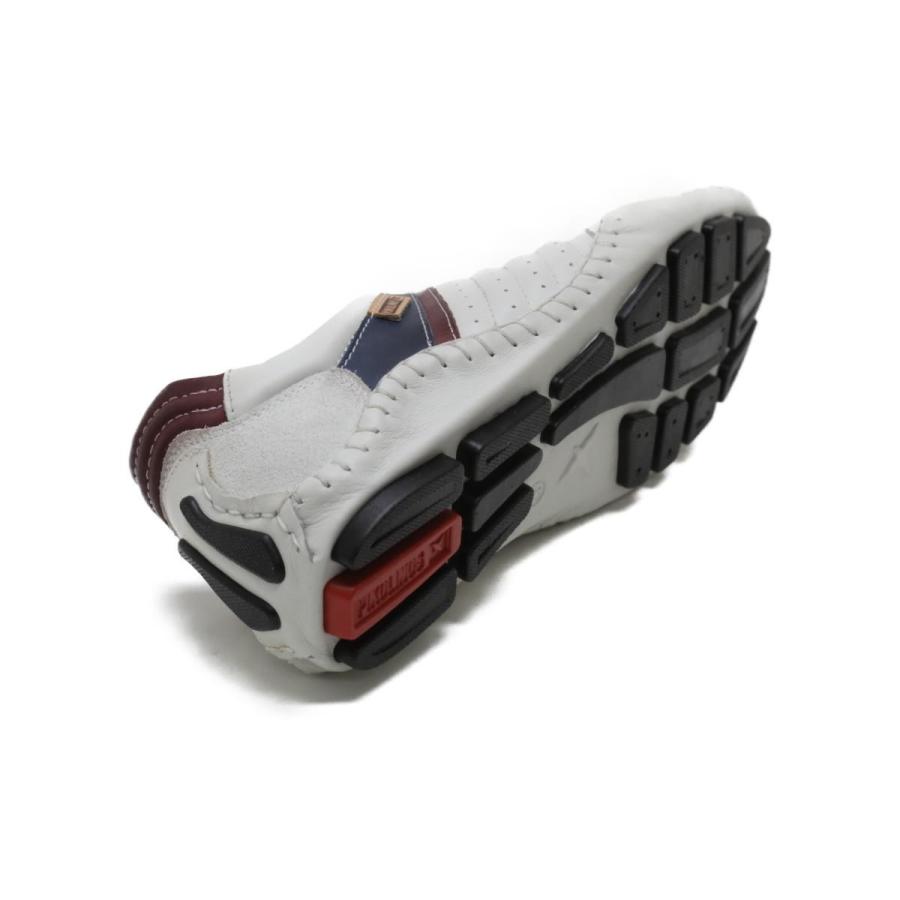 新品[サイズ交換片道無料]ピコリノス / PIKOLINOS メンズ カジュアルシューズ 15a-6092c1 フエンカラル/ドライビングスニーカー ホワイト ブルー ブラウン 自分で履ける