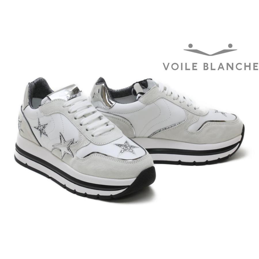 即納 大特価 ボイルブランシェ Blanche Voile レディース スニーカー ボイルブランシェ Voile イタリア製 ホワイトシルバー マルチスター マラン Whsv レディース Blanche シューズ Surprisesomeone In