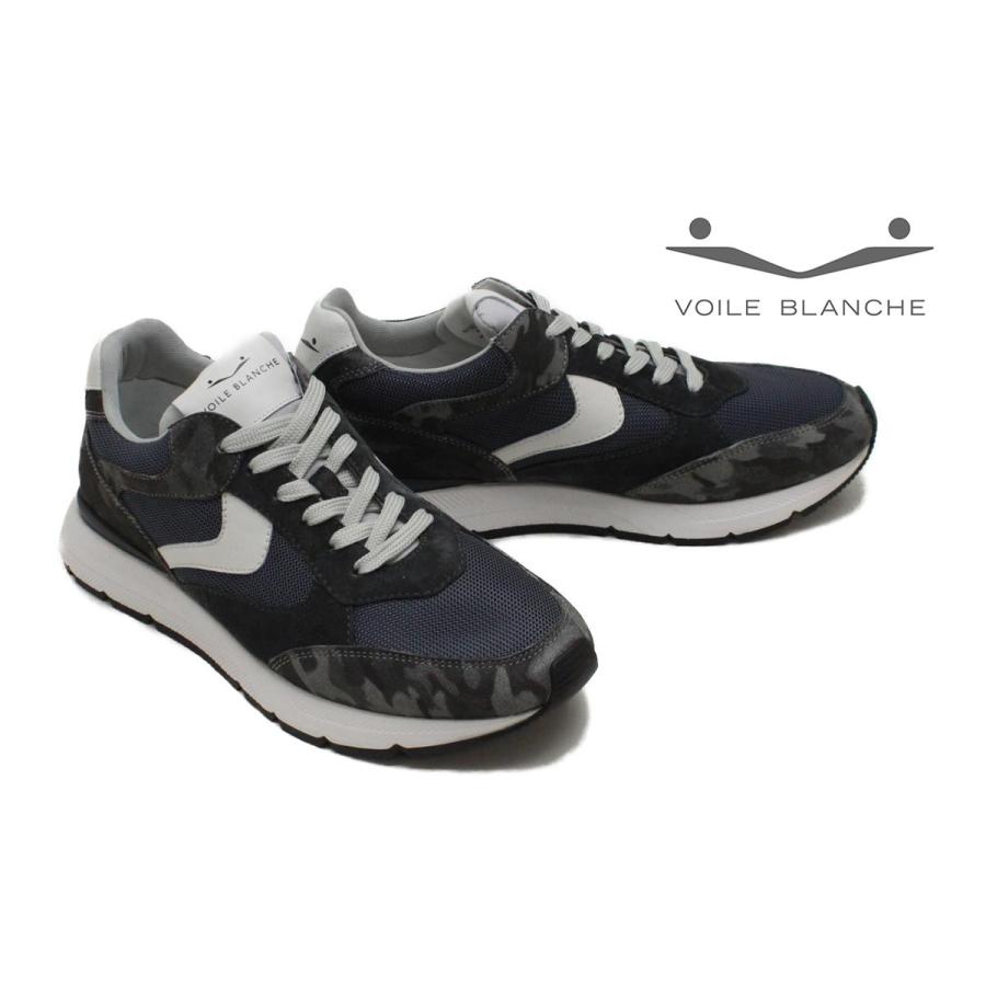 新品 VOILE BLANCHE カモフラ レザースニーカー EVAエアーソール 