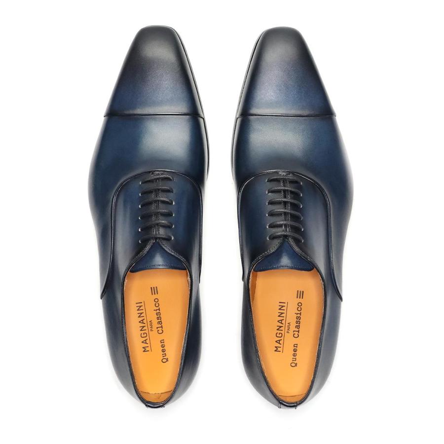 【クインクラシコ別注モデル】 マグナーニ MAGNANNI 革靴 内羽根ストレートチップ メンズ ドレスシューズ アズール スペイン製 2026春夏新作 23807の画像
