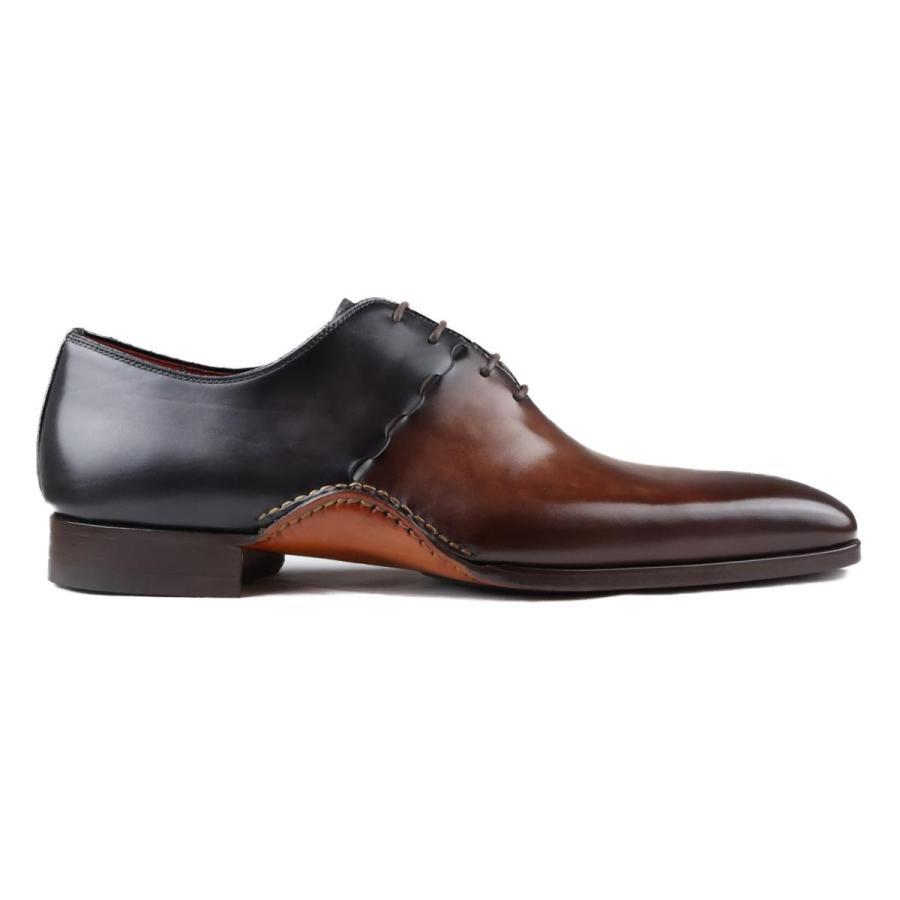 【クインクラシコオリジナルモデル】 マグナーニ  ホールカット メンズ ドレスシューズ  本革 タバコグリス ブラウン MAGNANNI 25242の画像