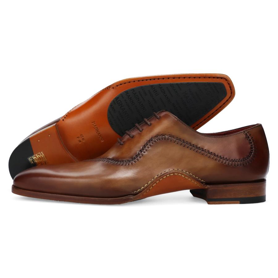 デザインがおしゃれ【クインクラシコオリジナルモデル】 マグナーニ メンズ ドレスシューズ アークライン・オックスフォード トルバ/タバコ スペイン製 MAGNANNI 26193 簡単着脱