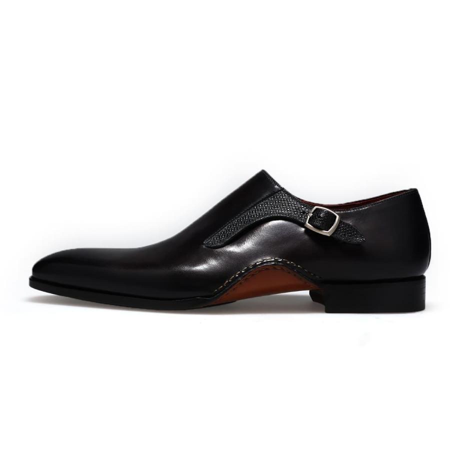 マグナーニ メンズ ドレスシューズ ミクスドメディア シングルモンク スペイン製 MAGNANNI 26304の画像