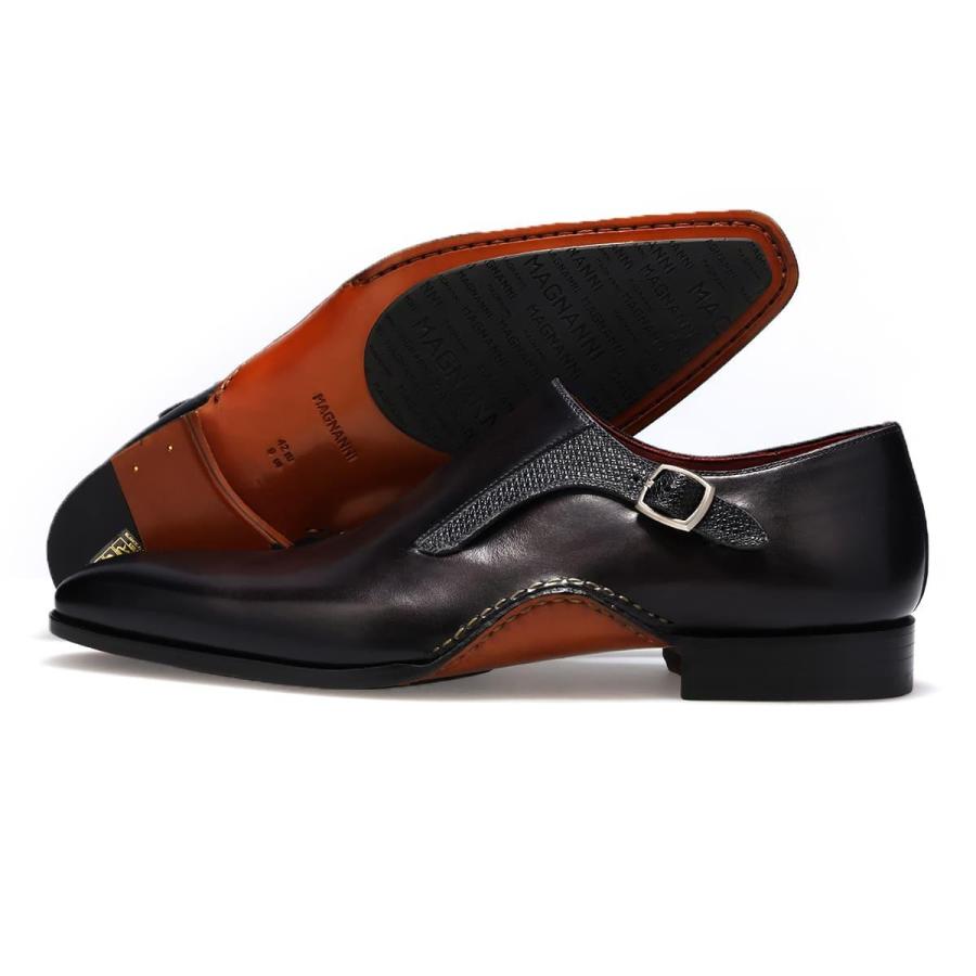 マグナーニ メンズ ドレスシューズ ミクスドメディア シングルモンク スペイン製 MAGNANNI 26304の画像