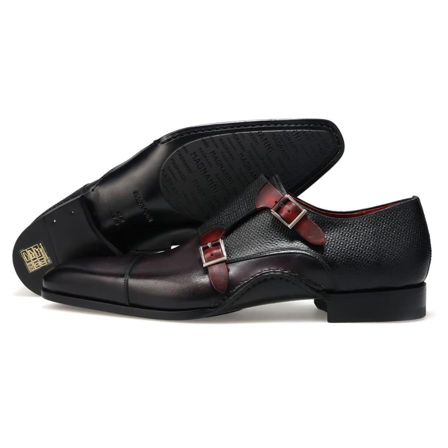 マグナーニ メンズ ドレスシューズ ミクスドメディア ダブルモンク スペイン製 MAGNANNI 26535の画像