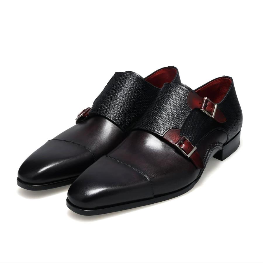 マグナーニ メンズ ドレスシューズ ミクスドメディア ダブルモンク スペイン製 MAGNANNI 26535の画像