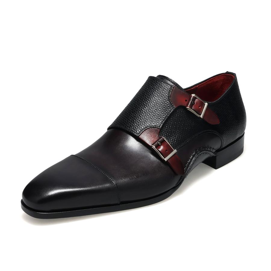 マグナーニ メンズ ドレスシューズ ミクスドメディア ダブルモンク スペイン製 MAGNANNI 26535の画像