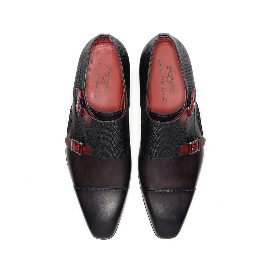 マグナーニ メンズ ドレスシューズ ミクスドメディア ダブルモンク スペイン製 MAGNANNI 26535の画像