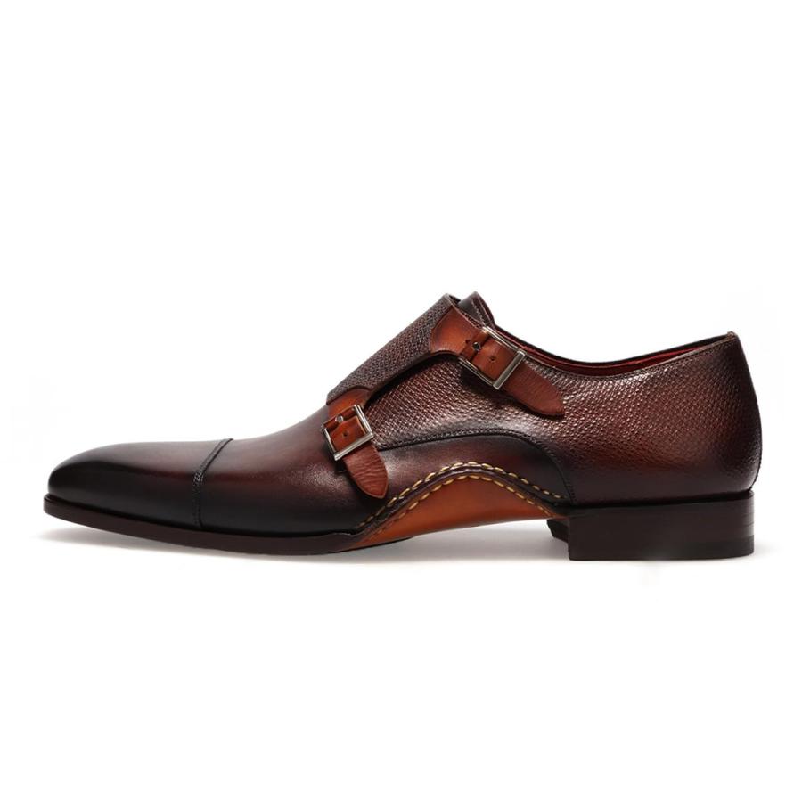 マグナーニ メンズ ドレスシューズ ミクスドメディア ダブルモンク スペイン製 MAGNANNI 26535の画像