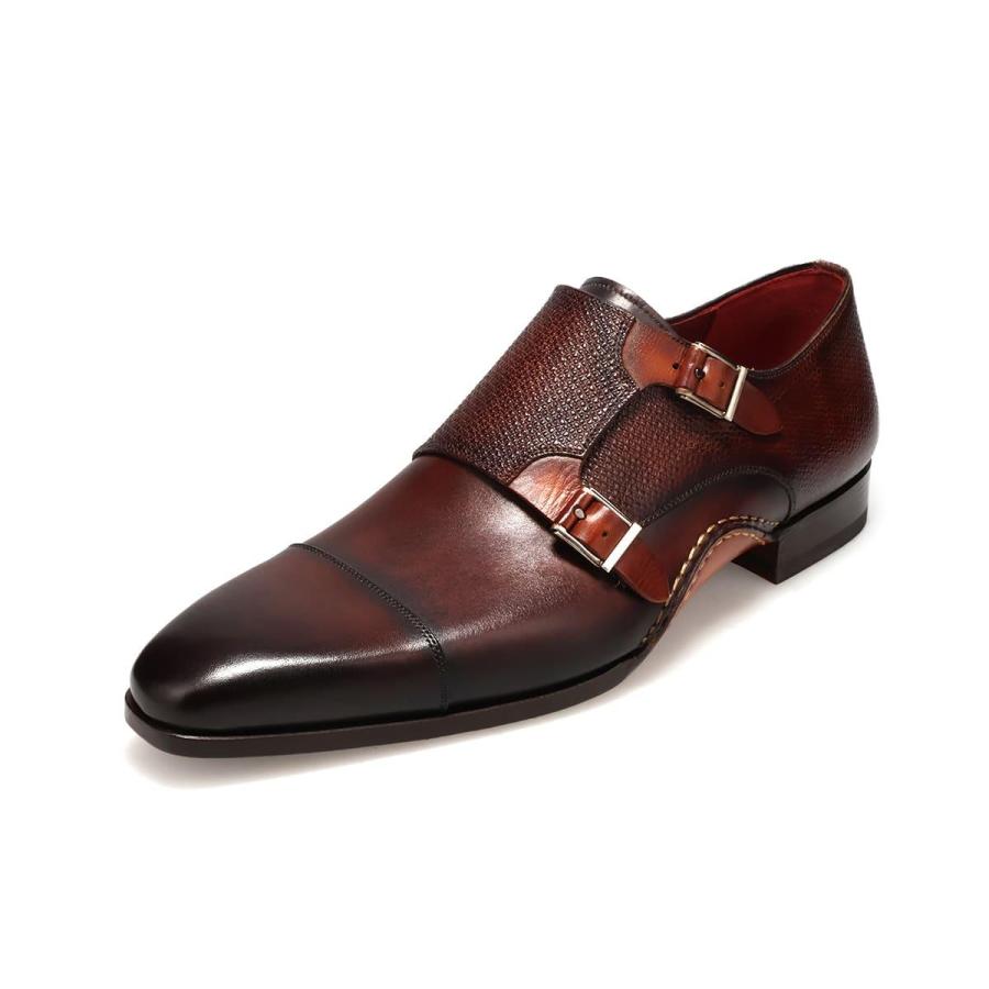 マグナーニ メンズ ドレスシューズ ミクスドメディア ダブルモンク スペイン製 MAGNANNI 26535の画像
