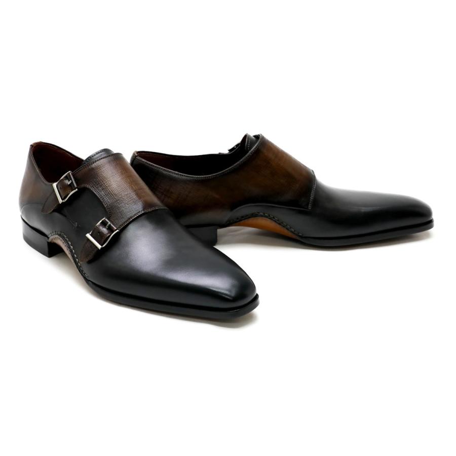 マグナーニ メンズ ドレスシューズ dgybr ダークグレーブラウン マグナーニ クインクラシコ ダブルモンクストラップコンビネーション Www Flyingfifer Co Uk