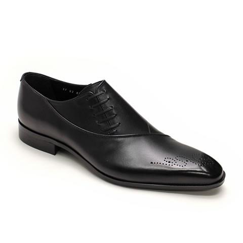 ビジネスシューズ 本革 サイドエラスティック メンズ ネイビー クイン