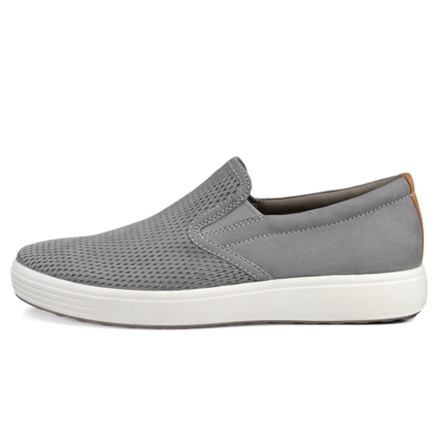 ECCO スニーカー ホワイト ワインレッド ネイビー エコー 23cm エコー スニーカー メンズ SOFT 7 NEW STYLE ECCO 470824