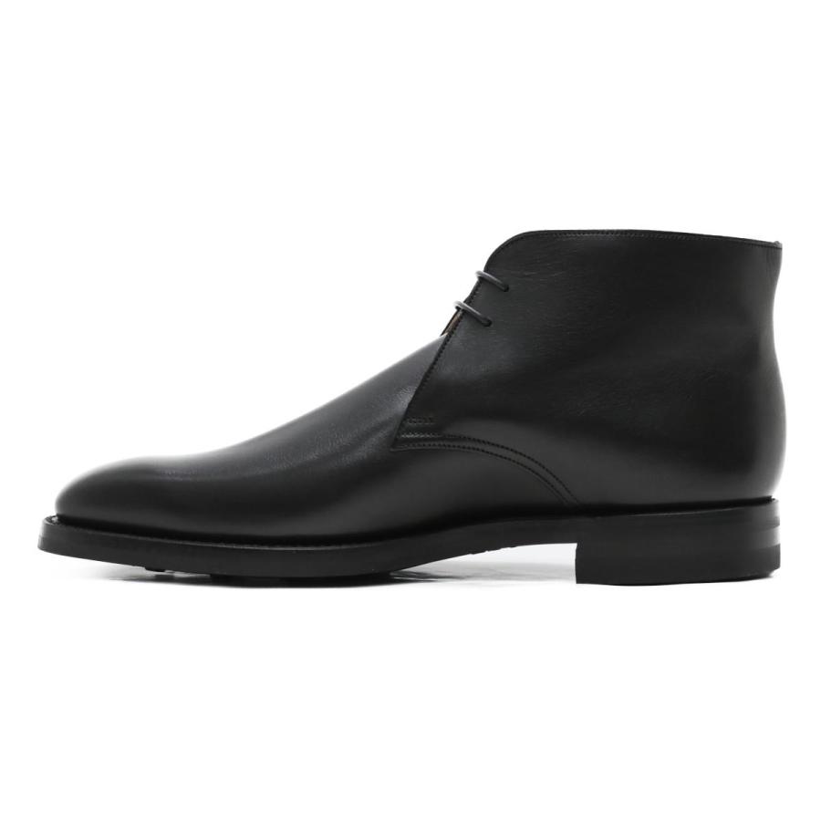 [サイズ交換片道無料]クロケット&ジョーンズ / Crockett&Jones メンズ ドレスシューズ 5072 テッドベリー / チャッカブーツ ブラックの画像