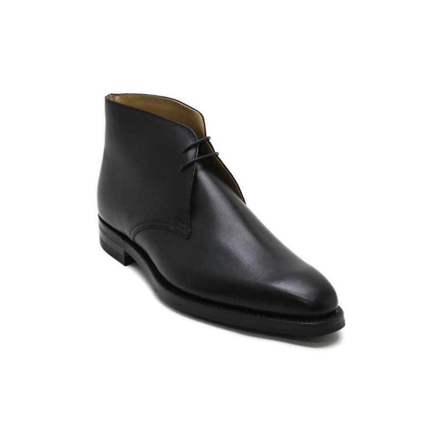 [サイズ交換片道無料]クロケット&ジョーンズ / Crockett&Jones メンズ ドレスシューズ 5072 テッドベリー / チャッカブーツ ブラックの画像