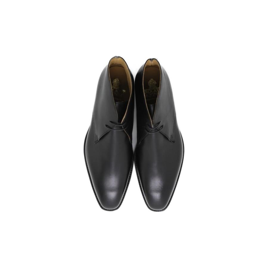 [サイズ交換片道無料]クロケット&ジョーンズ / Crockett&Jones メンズ ドレスシューズ 5072 テッドベリー / チャッカブーツ ブラックの画像
