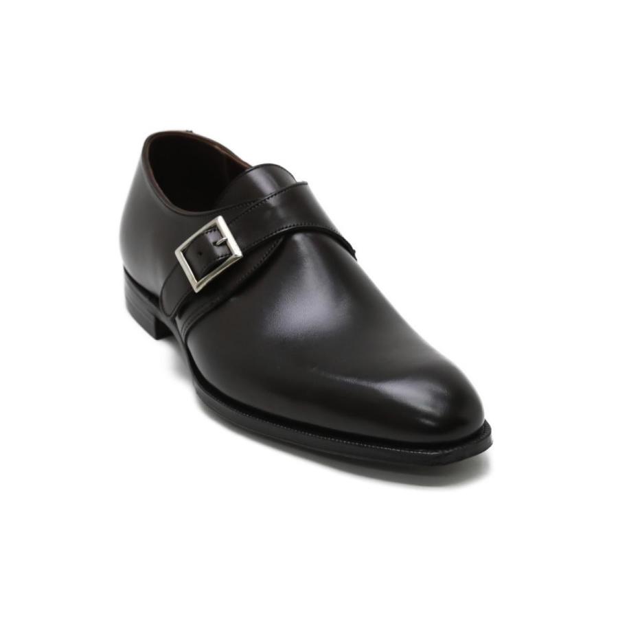 クロケット&ジョーンズ / Crockett&Jones メンズ ドレスシューズ 5977 ザヴィル/シングルモンクストラップ ダークブラウン 英国製の画像