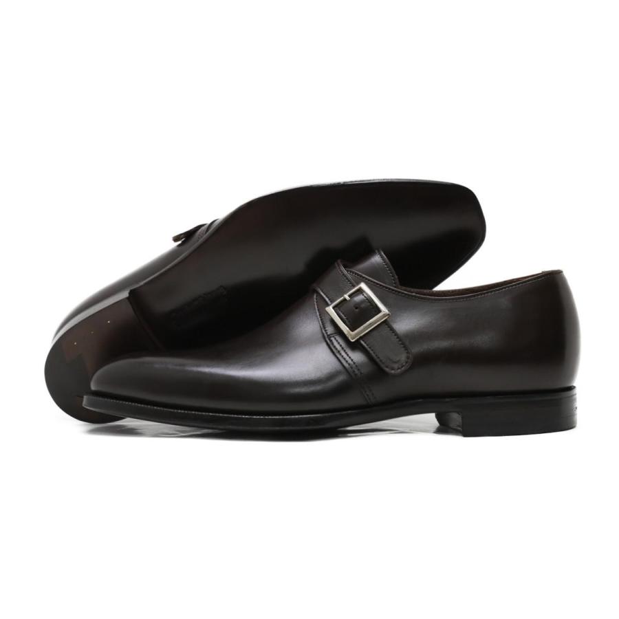 クロケット&ジョーンズ / Crockett&Jones メンズ ドレスシューズ 5977 ザヴィル/シングルモンクストラップ ダークブラウン 英国製の画像