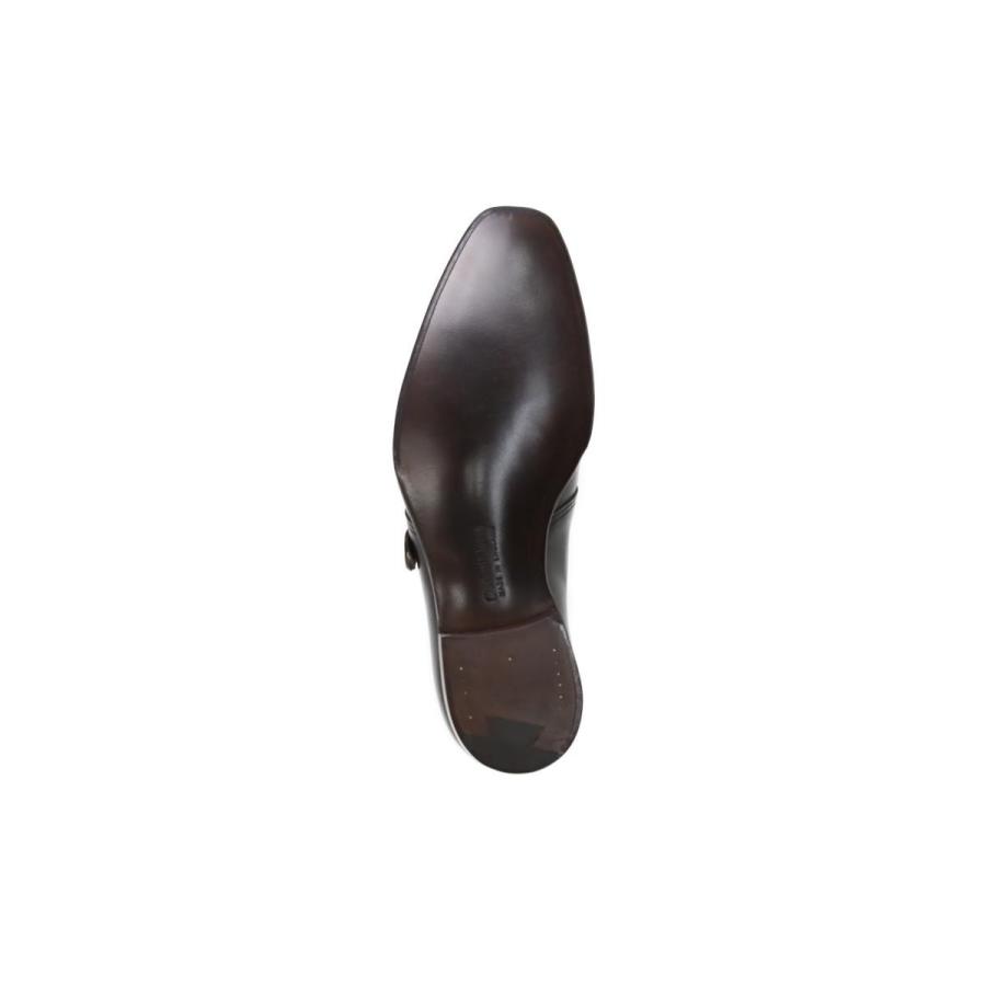 クロケット&ジョーンズ / Crockett&Jones メンズ ドレスシューズ 5977 ザヴィル/シングルモンクストラップ ダークブラウン 英国製の画像