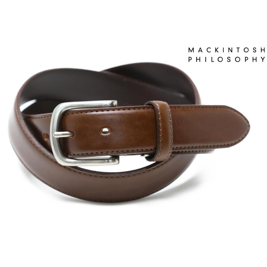 マッキントッシュ フィロソフィー / MACKINTOSH PHILOSOPHY バッグ 607024br ビジネスベルト MAP-607024-014 ブラウン 国産(日本製) belt bz bebr cw w30｜queen-classico