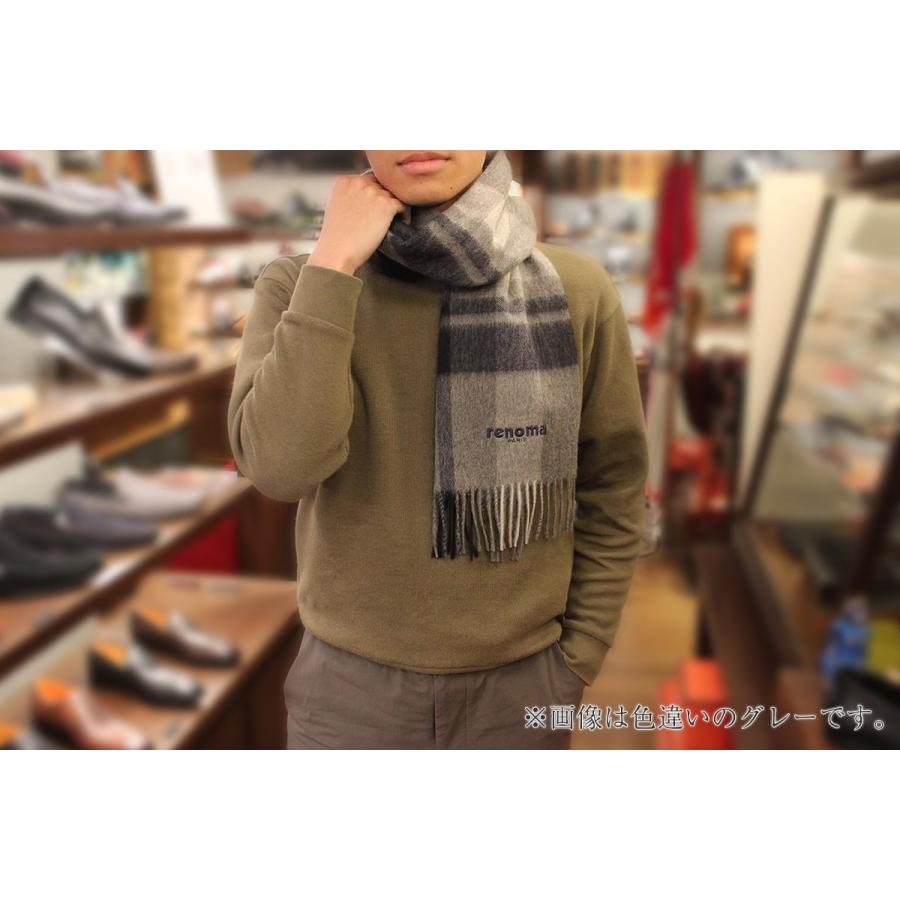 renoma（レノマ） カシミヤ マフラー カシミヤ100% ピュアカシミヤ 30