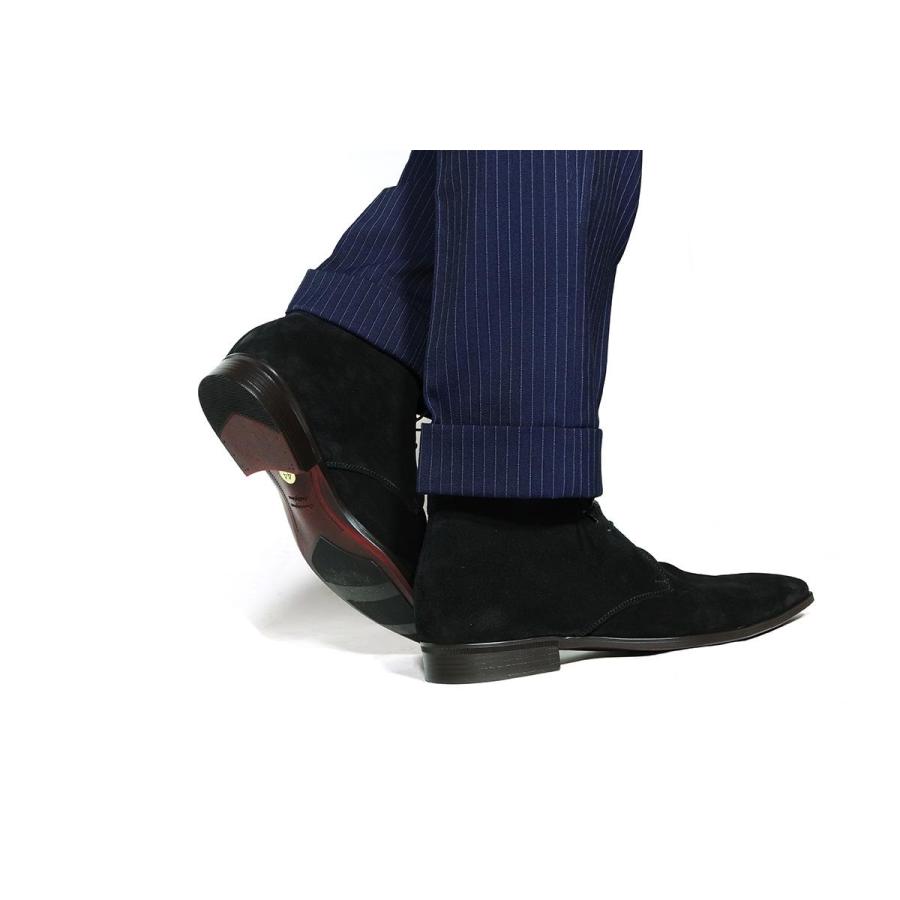 クインクラシコ メンズ ドレスシューズ チャッカブーツ 黒 予約商品】 クインクラシコ メンズ ドレスシューズ チャッカ