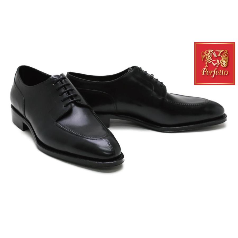Perfetto ペルフェット サイズ8 ブラック ドレス/ビジネスシューズ