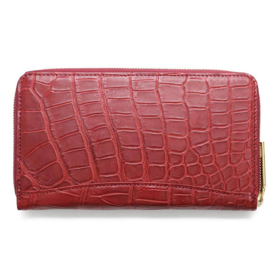 【美品】LESAC レザック クロコダイル ポロサス 長財布 ラウンドジップ LE'SAC（レザック） クロコダイル ポロサス ラウンドジップ長財布 LE