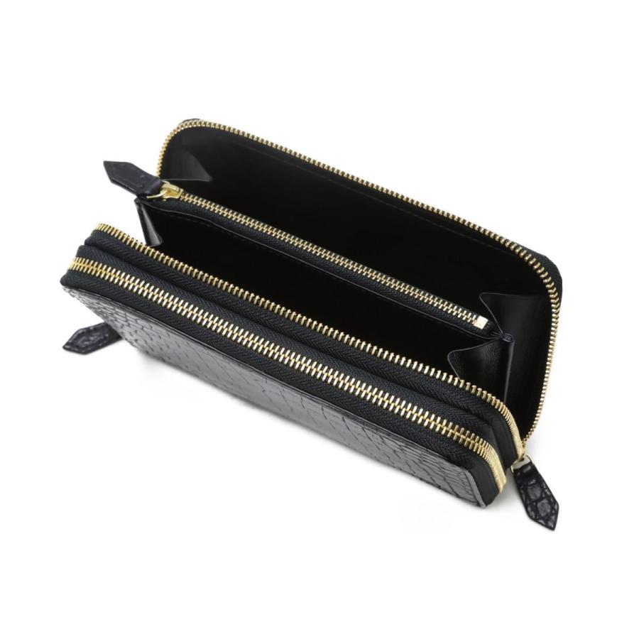 LE'SAC（レザック） 財布 ナイルクロコダイル Wファスナー長財布（1枚