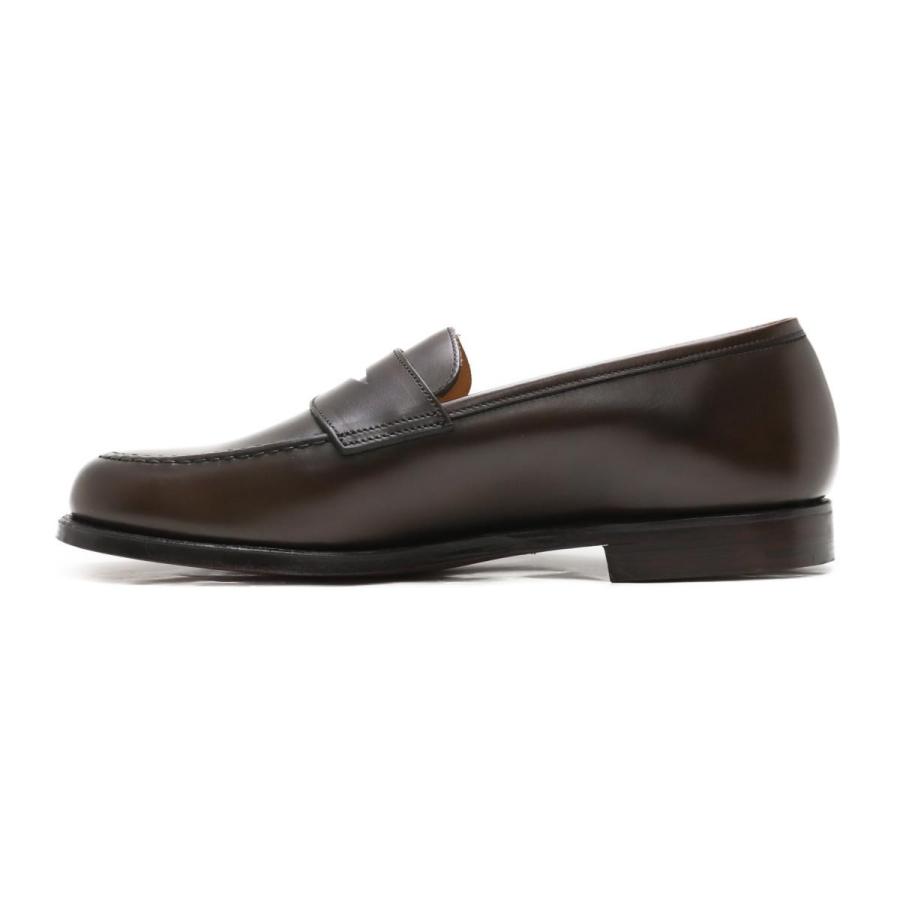 [サイズ交換片道無料]クロケット&ジョーンズ ボストン ローファー ダークブラウン 8363 314 Crockett&Jones メンズ ドレスシューズの画像