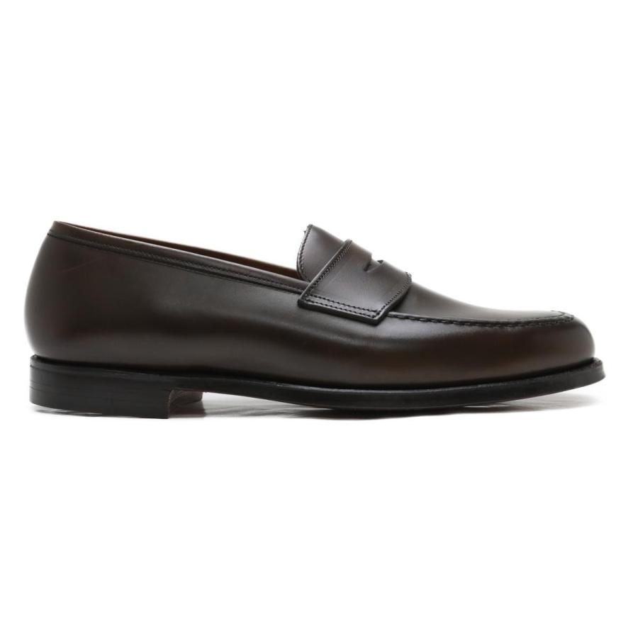 [サイズ交換片道無料]クロケット&ジョーンズ ボストン ローファー ダークブラウン 8363 314 Crockett&Jones メンズ ドレスシューズの画像
