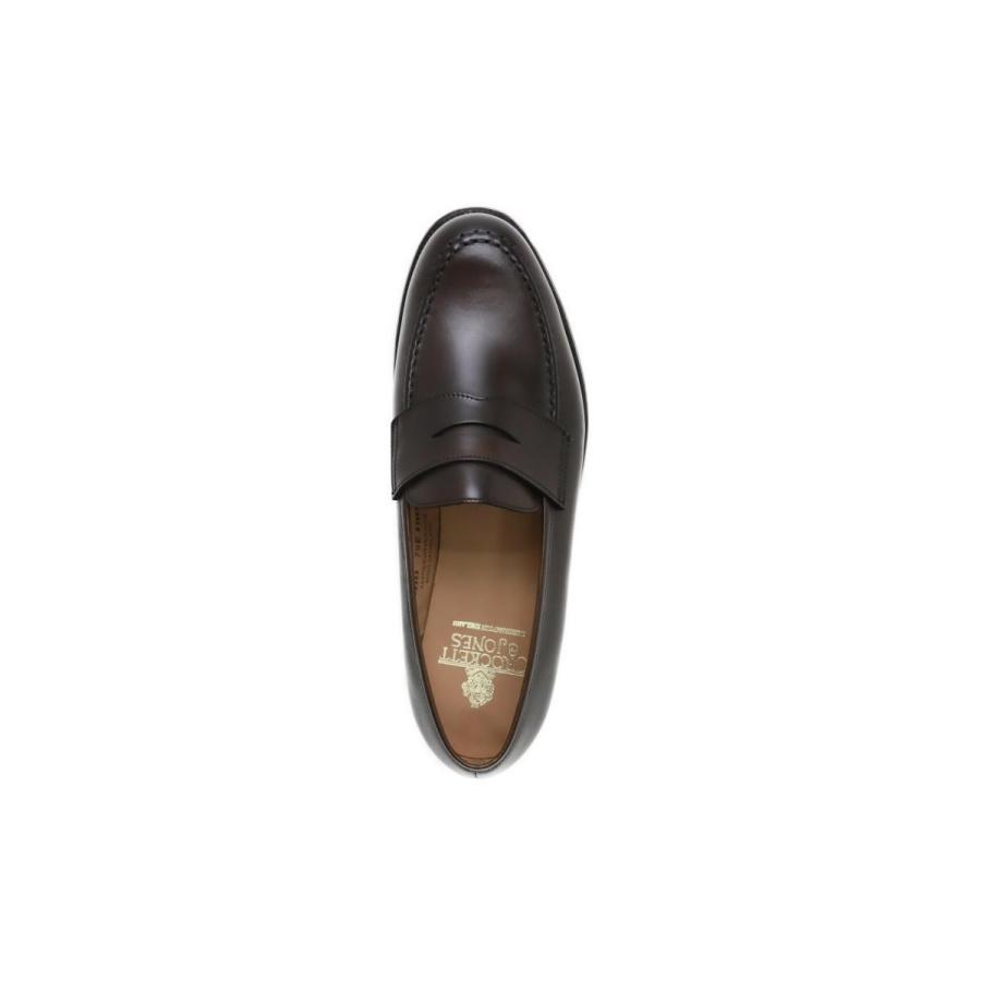 [サイズ交換片道無料]クロケット&ジョーンズ ボストン ローファー ダークブラウン 8363 314 Crockett&Jones メンズ ドレスシューズの画像