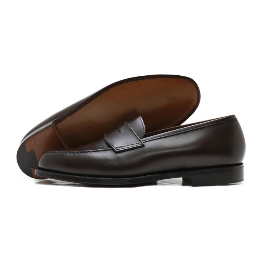 [サイズ交換片道無料]クロケット&ジョーンズ ボストン ローファー ダークブラウン 8363 314 Crockett&Jones メンズ ドレスシューズの画像