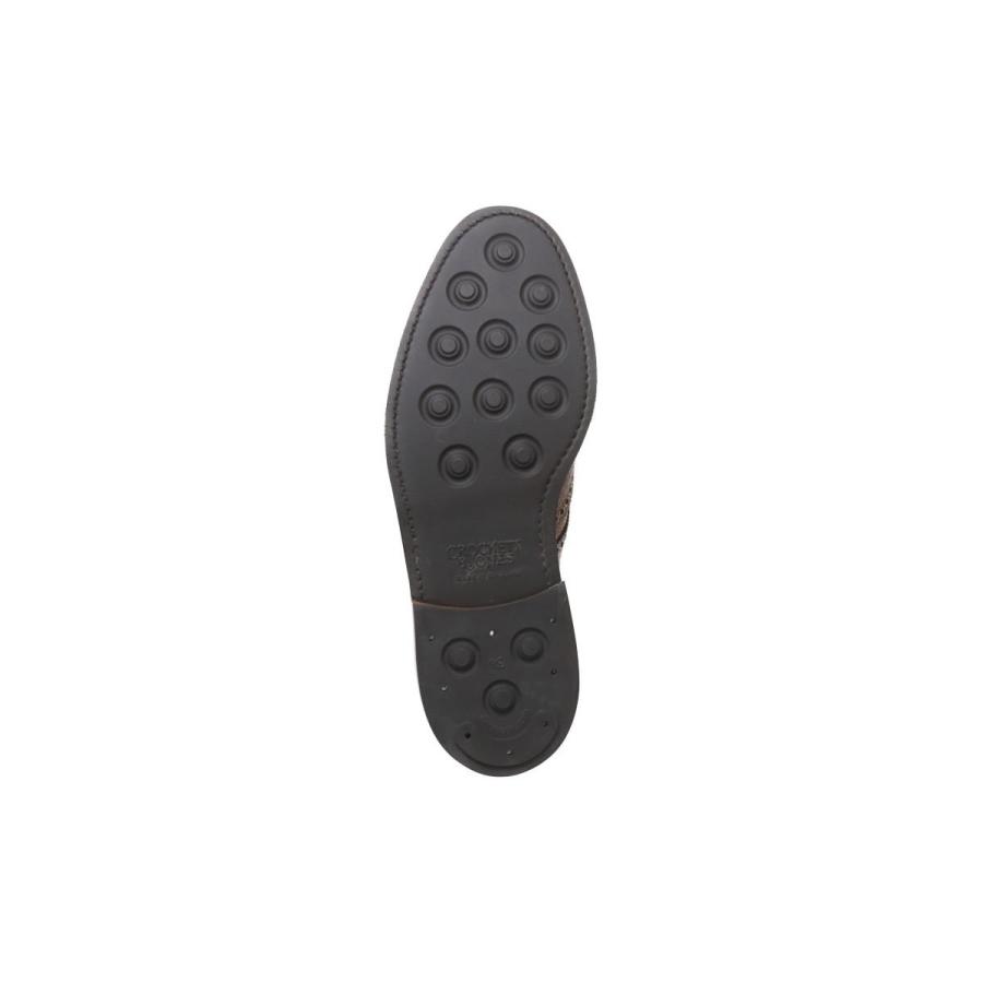 [サイズ交換片道無料]クロケット&ジョーンズ / Crockett&Jones メンズ ドレスシューズ 8679 ペンブローク/フルブローグ ブラウン 英国製の画像
