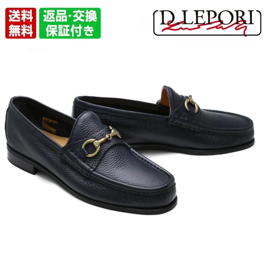 ビットローファー ネイビーGDビット D.Lepori 92adria nvg Daniele Lepori ダニエルレポリ メンズ カジュアルシューズ