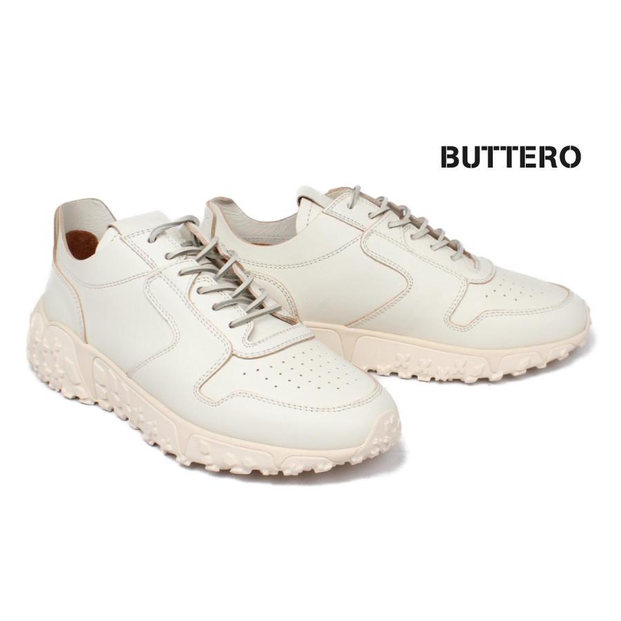 BUTTERO（ブッテロ） メンズ レザー スニーカー カジュアルシューズ 