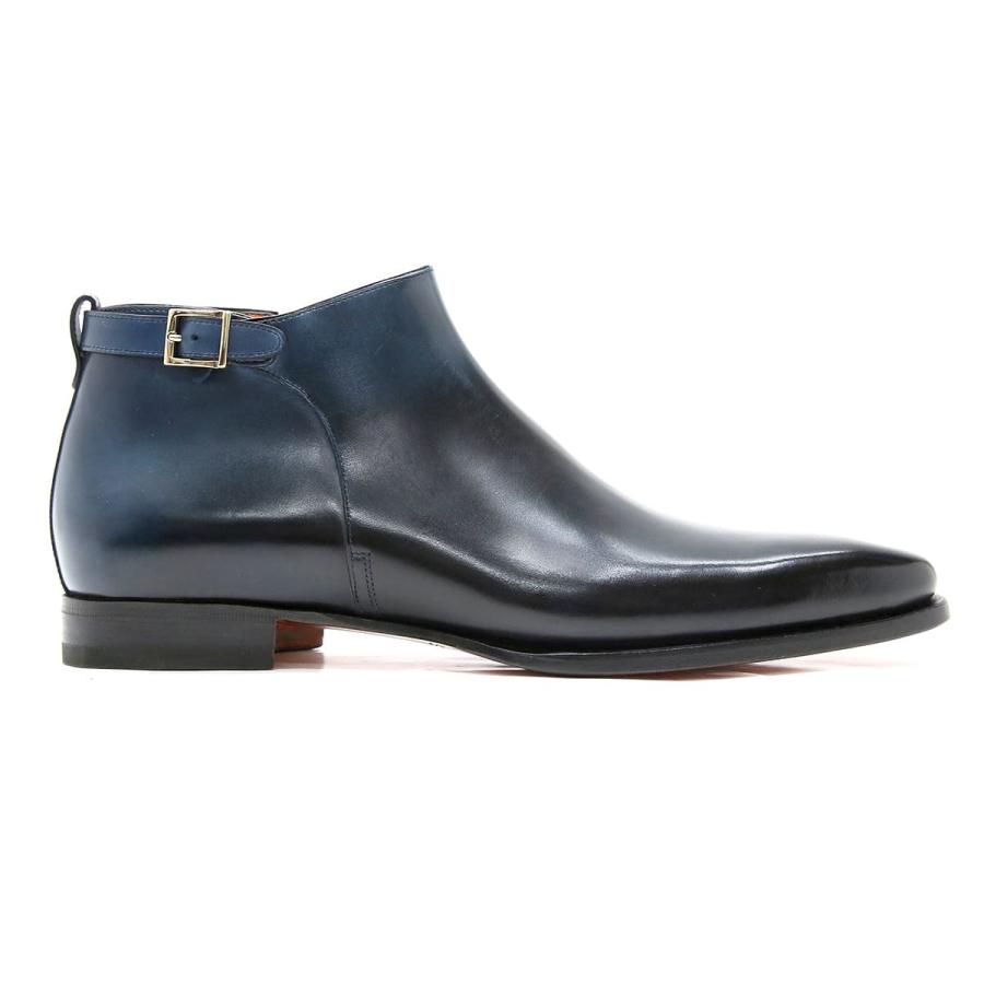 SANTONI [サイズ交換片道無料]ブーツ メンズ ネイビー ブルー 