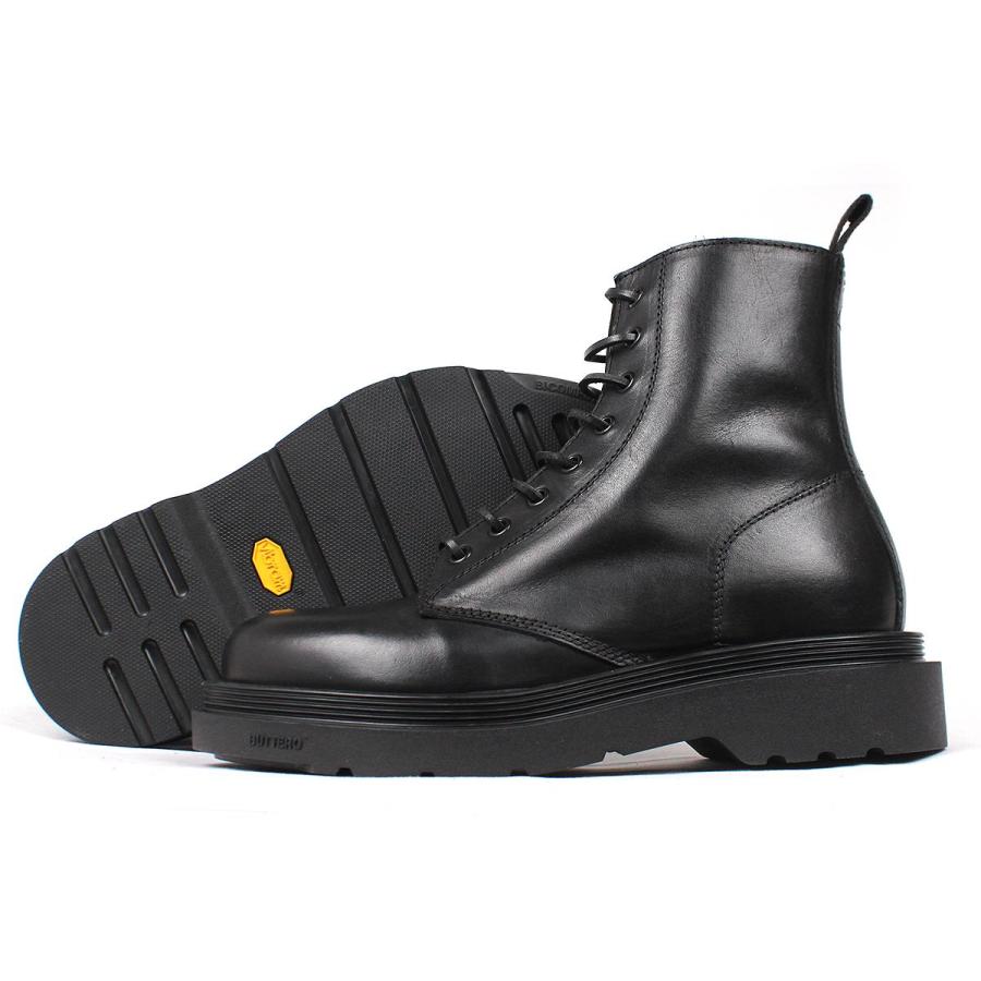 BUTTEROレザーブーツSTORIA黒41イタリア製vibram