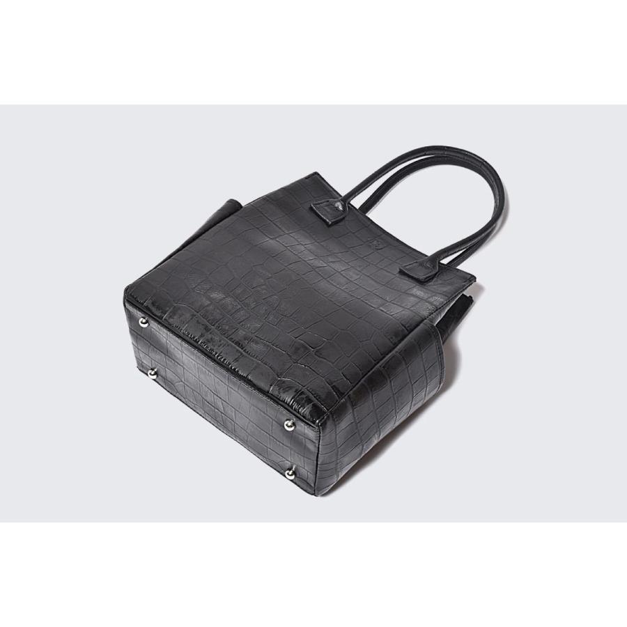 本革　ミニトートバッグ クロコ型押し　国産牛革 BajoLugo バジョルゴ トートバッグ｜BajoLugo（バジョルゴ）｜レザースニーカー