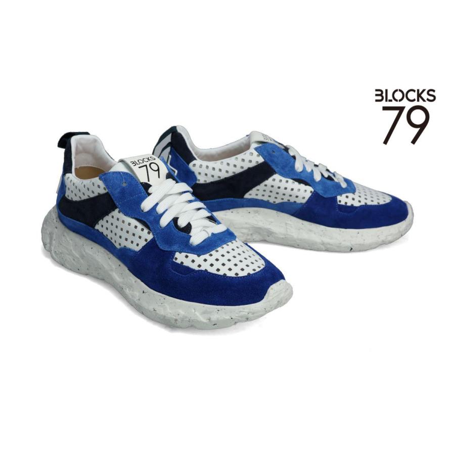 ブロックス79 メンズ スニーカー コビ ブルー/パンチ BLOCKS79 cobi 