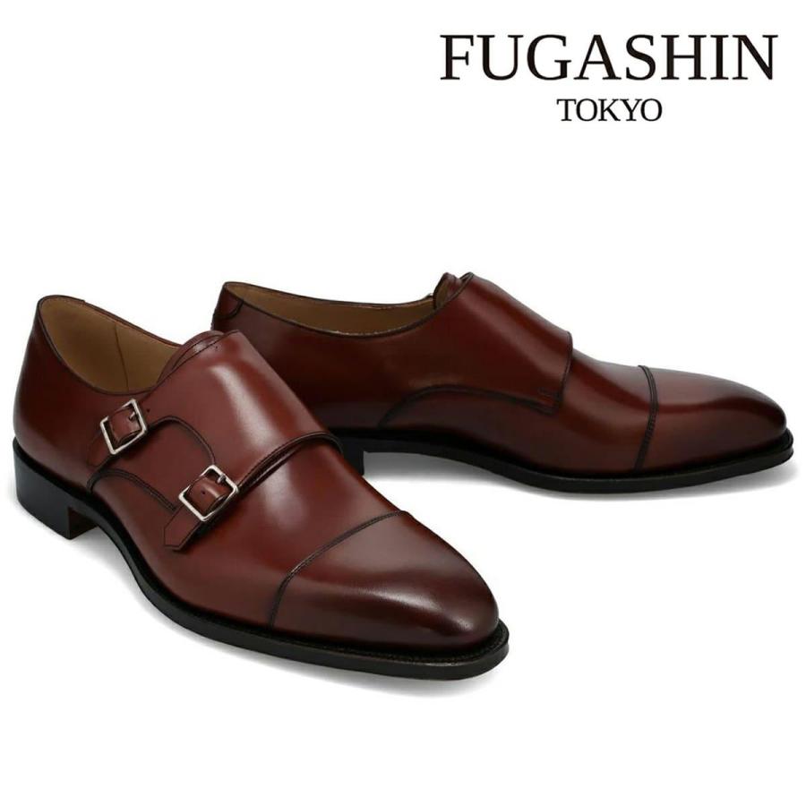 [サイズ交換片道無料] フウガシン メンズ ドレスシューズ ダブルモンクストラップ FUGASHIN fdm4103の画像