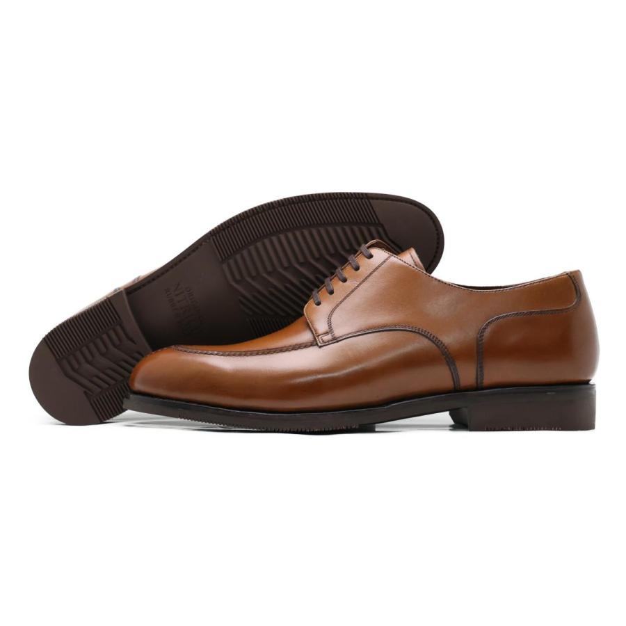 BRIDLEN メンズ ドレスシューズ Uチップダービー ブラウン ブリドレン gri-206br を採用