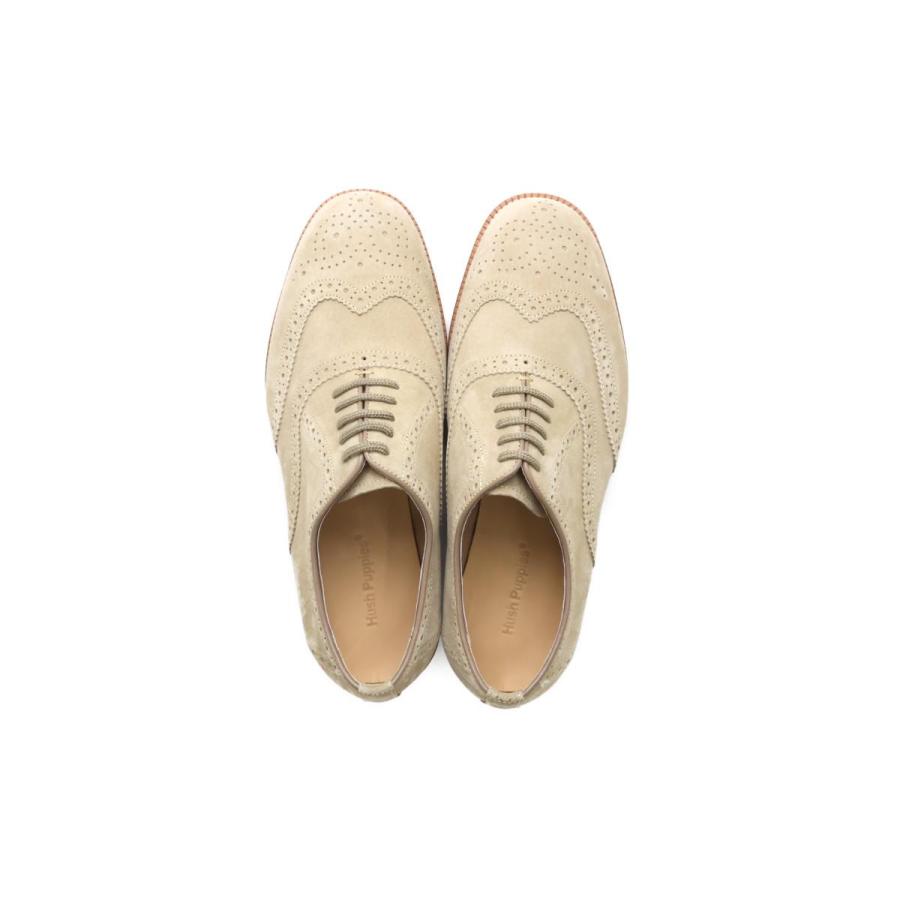 ハッシュパピー メンズ カジュアルシューズ ウイングチップ ベージュ 国産(日本製) Hush Puppies m-121t bg Puppies