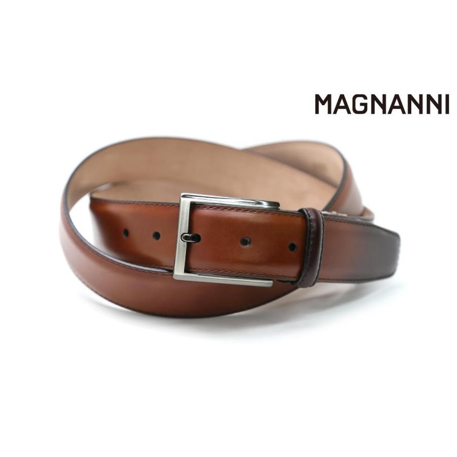 適切な価格 マグナーニ ビジネス 本革 メンズ ベルト レザーベルト Br Mgmb0001 Magnanni スペイン製 本革 ブラウン 財布 帽子 ファッション小物