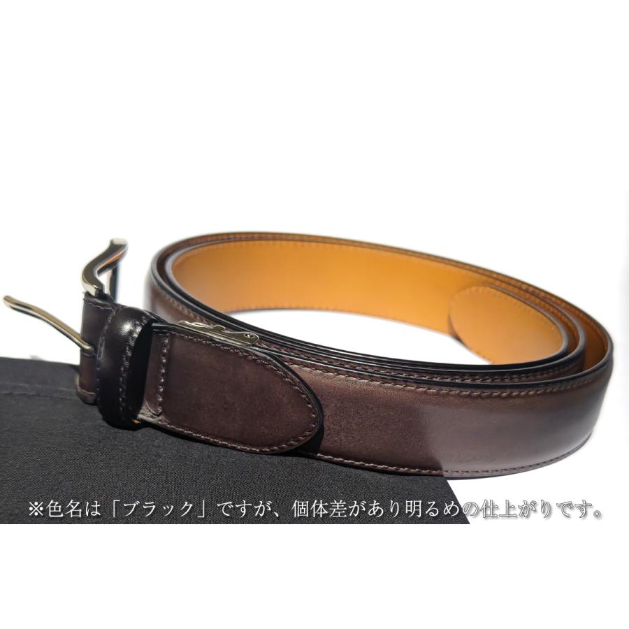 MAGNANNI マグナーニ ベルト レザーベルト ブラック グレー
