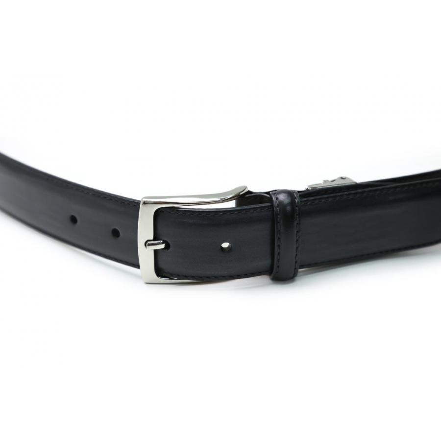 〈美品〉MAGNANNI マグナーニ レザーベルト 黒 ブラック MAGNANNI マグナーニ レザーベルト ブラック 本革 スペイン製