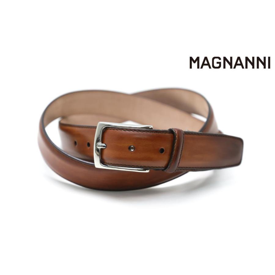 MAGNANNI（マグナーニ） レザーベルト ブラック 本革 スペイン製