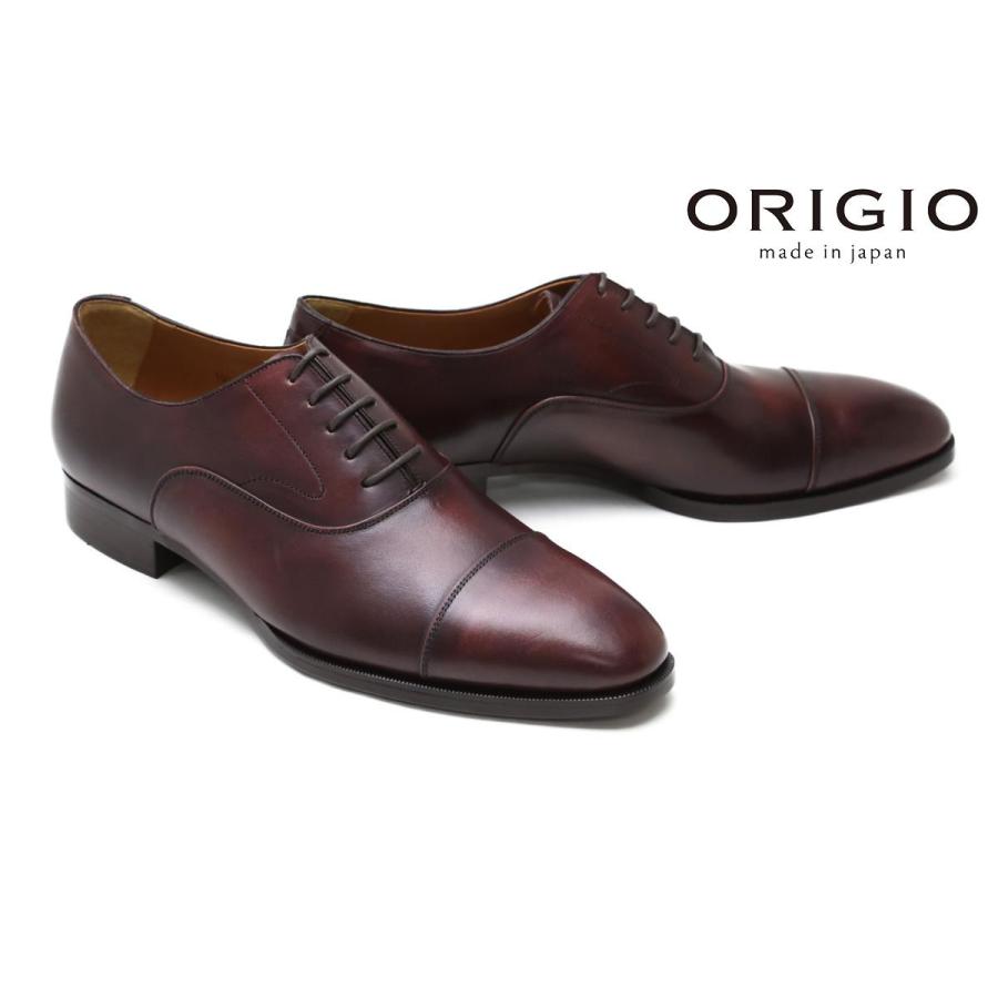 ORIGIO（オリジオ） メンズ ドレスシューズ org-100wi ストレートチップ ワイン 日本製 : Queen Classico ...