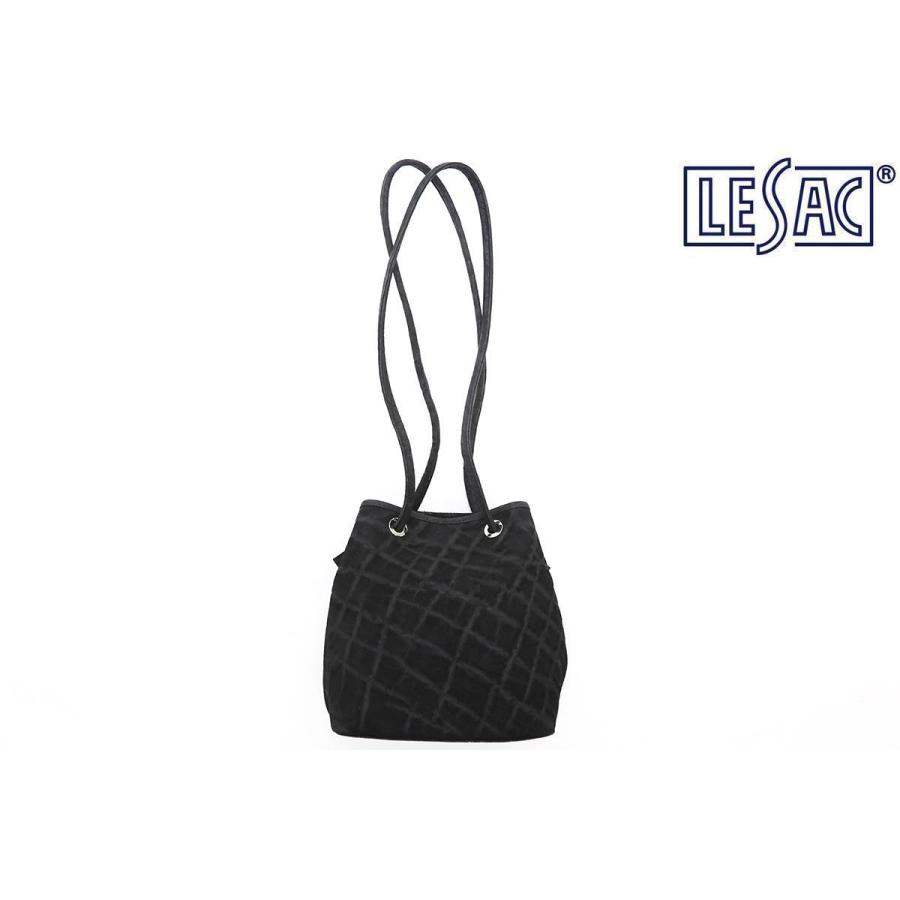 LE'SAC（レザック） オイルエレファントレザー 巾着ショルダーバッグ