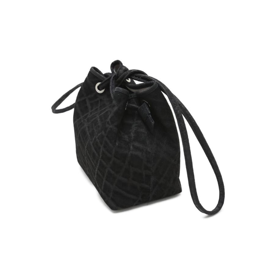 象革 エレファント ハンドバッグ 国産 レザック 巾着ショルダーバッグ オイルエレファントレザー インディゴ